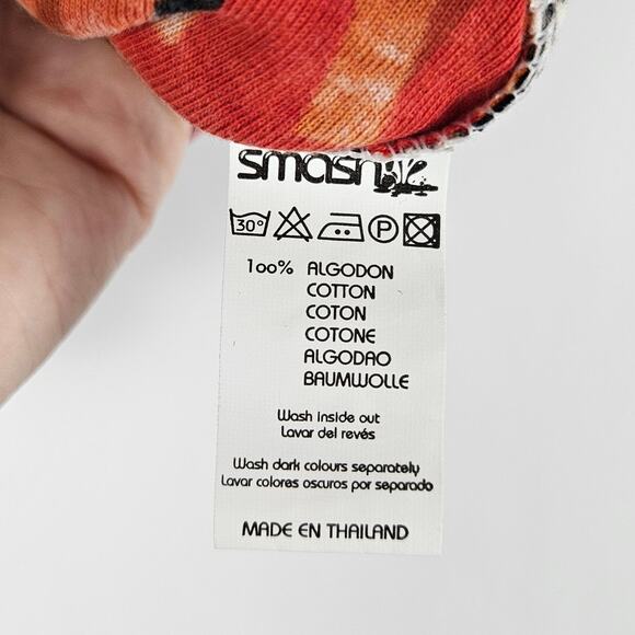 SMASH Sleeveless Cotton Dress Size Small Graphic Art Print Retro Mod Style Artsy - Picture 9 of 11